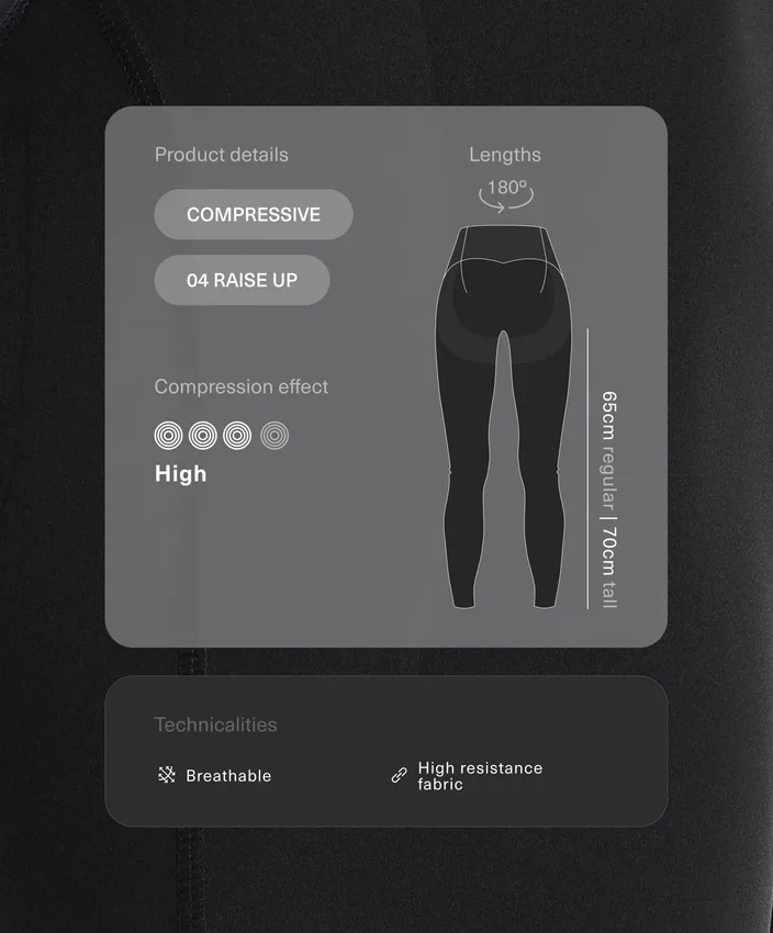 Hoch taillierte, Compressive, knöchellange Leggings Hoch taillierte, Compressive, knöchellange Leggings
