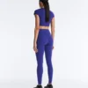 Hoch taillierte, Compressive, reflektierende, knöchellange Leggings Hoch taillierte, Compressive, reflektierende, knöchellange Leggings