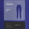 Hoch taillierte, Compressive, reflektierende, knöchellange Leggings Hoch taillierte, Compressive, reflektierende, knöchellange Leggings