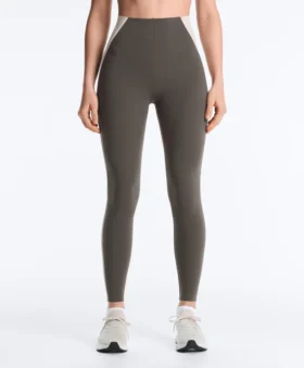 Hochgeschnittene, kompressive, reflektierende Core Control-Leggings in Knöchellänge