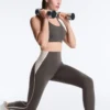 Hochgeschnittene, kompressive, reflektierende Core Control-Leggings in Knöchellänge Hochgeschnittene, kompressive, reflektierende Core Control-Leggings in Knöchellänge