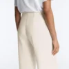 Hose mit geradem Bein aus Soft Touch-Modal und Paspelierung