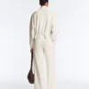 Hose mit geradem Bein aus Soft Touch-Modal und Paspelierung