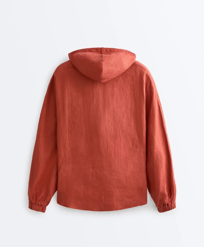 Kapuzenjacke aus 100 % Leinen Kapuzenjacke aus 100 % Leinen