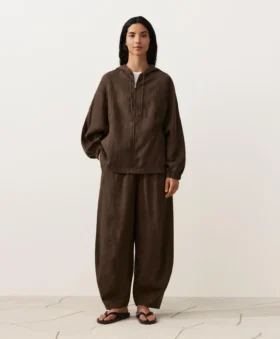 Kapuzenjacke aus 100 % Leinen Kapuzenjacke aus 100 % Leinen