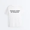 Kastenförmiges T-Shirt aus Baumwollmischung mit Slogan