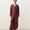 Kimono-Hemd aus 100 % Leinen