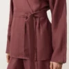 Kimono-Hemd aus 100 % Leinen