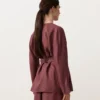 Kimono-Hemd aus 100 % Leinen
