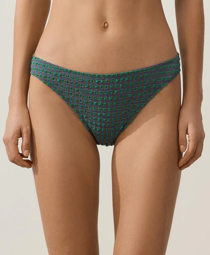 Klassische Bikini-Slips im Gingham-Muster Klassische Bikini-Slips im Gingham-Muster