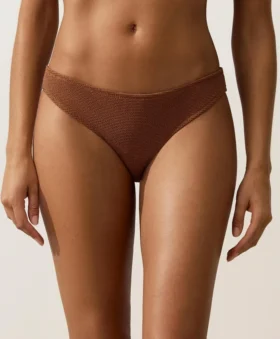 Klassische Bikinis-Slips aus Crinkle-Stoff