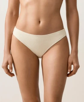 Klassische Bikinis-Slips aus Crinkle-Stoff