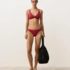 Geometrisches Jacquard-Halter-Bikinioberteil Geometrisches Jacquard-Halter-Bikinioberteil