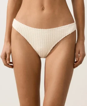 Klassische Bikinis-Slips aus Häkelstoff mit Bubble-Struktur