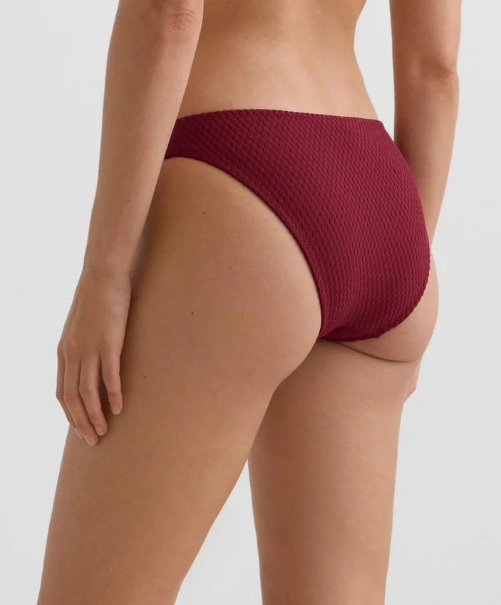 Klassische Bikinis-Slips aus Jacquard mit Mini-Karomuster Klassische Bikinis-Slips aus Jacquard mit Mini-Karomuster
