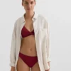 Klassische Bikinis-Slips aus Jacquard mit Mini-Karomuster Klassische Bikinis-Slips aus Jacquard mit Mini-Karomuster