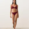 Klassische Bikinis-Slips aus Jacquard mit Mini-Karomuster Klassische Bikinis-Slips aus Jacquard mit Mini-Karomuster