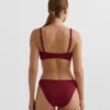 Klassische Bikinis-Slips aus Jacquard mit Mini-Karomuster Klassische Bikinis-Slips aus Jacquard mit Mini-Karomuster