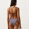 Klassische Bikinis-Slips aus strukturiertem Streifenstoff Klassische Bikinis-Slips aus strukturiertem Streifenstoff
