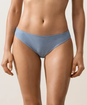 Klassische Bikinis-Slips mit Streifenmuster