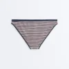 Klassische Bikinislip-Slips mit strukturierten Streifen und Borten Klassische Bikinislip-Slips mit strukturierten Streifen und Borten
