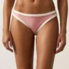 Klassischer Bikini-Slip mit Kontrastbesatz Klassischer Bikini-Slip mit Kontrastbesatz