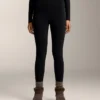 Knöchellange, hoch geschnittene, super-extra-warme, nahtlose 70-cm-Leggings