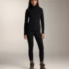 Knöchellange, hoch geschnittene, super-extra-warme, nahtlose 70-cm-Leggings