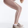 Knöchellange Leggings mit hoher Taille, Compressive Core Control und Kontrastdetails Knöchellange Leggings mit hoher Taille, Compressive Core Control und Kontrastdetails