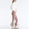 Knöchellange Leggings mit hoher Taille, Compressive Core Control und Kontrastdetails Knöchellange Leggings mit hoher Taille, Compressive Core Control und Kontrastdetails