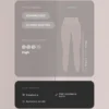 Kontrastfarbene, knöchellange Compressive Leggings mit hoher Taille Kontrastfarbene, knöchellange Compressive Leggings mit hoher Taille