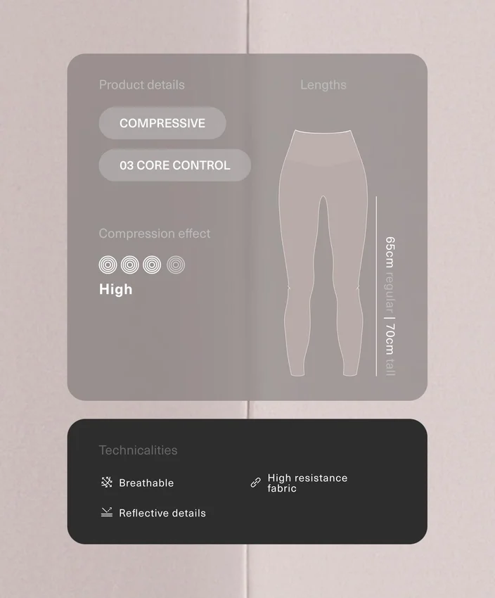 Kontrastfarbene, knöchellange Compressive Leggings mit hoher Taille Kontrastfarbene, knöchellange Compressive Leggings mit hoher Taille