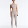 Kontrastfarbene, knöchellange Compressive Leggings mit hoher Taille Kontrastfarbene, knöchellange Compressive Leggings mit hoher Taille