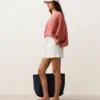 Kurzarm-Shorts aus 100 % Leinen Kurzarm-Shorts aus 100 % Leinen