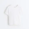 Kurzarm-T-Shirt aus Baumwollmischung in Regular Fit