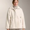 Lammfelljacken mit verstellbarer Taille