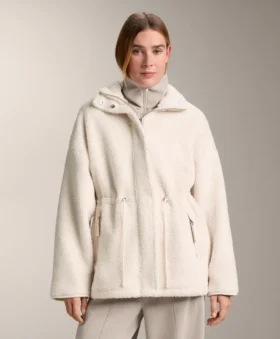 Lammfelljacken mit verstellbarer Taille