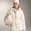 Lammfelljacken mit verstellbarer Taille