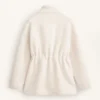 Lammfelljacken mit verstellbarer Taille