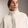 Lammfelljacken mit verstellbarer Taille