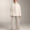 Lammfelljacken mit verstellbarer Taille