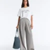 Lange Plissee-Hose mit Soft Touch-Modal Lange Plissee-Hose mit Soft Touch-Modal