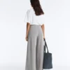 Lange Plissee-Hose mit Soft Touch-Modal Lange Plissee-Hose mit Soft Touch-Modal