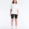 Langes, kurzärmeliges T-Shirt aus Baumwollmischung
