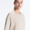 Langes, kurzärmeliges T-Shirt aus Baumwollmischung