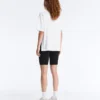 Langes, kurzärmeliges T-Shirt aus Baumwollmischung