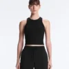 Langes Top aus Modal-Rippstoff Langes Top aus Modal-Rippstoff