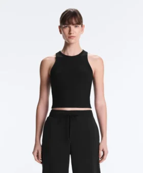 Langes Top aus Modal-Rippstoff Langes Top aus Modal-Rippstoff