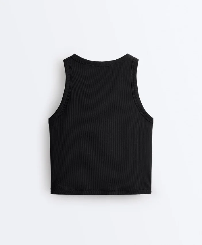 Langes Top aus Modal-Rippstoff Langes Top aus Modal-Rippstoff