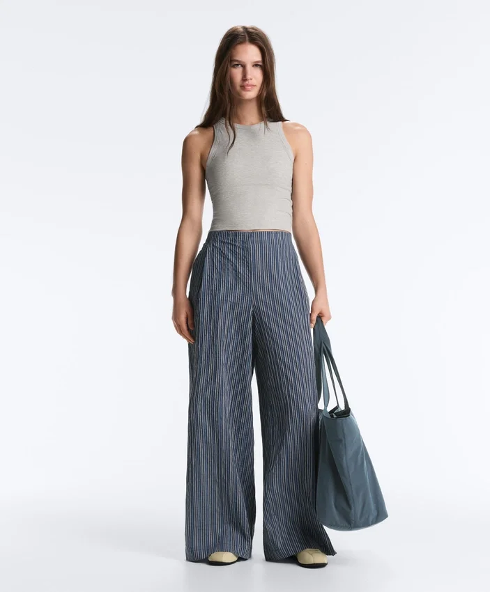 Langes Top aus Modal-Rippstoff Langes Top aus Modal-Rippstoff